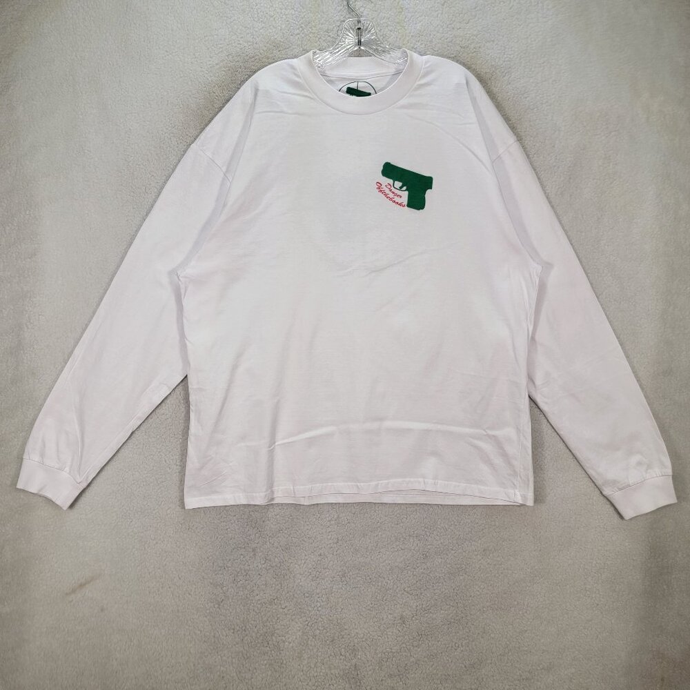 Off The Books White Logo Long Sleeve T-Shirt Danger Hype Graphic Tee 2XL